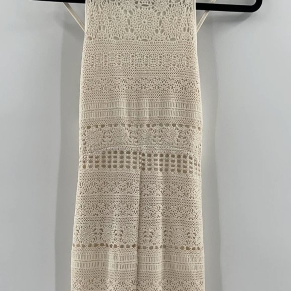 Free People Moon Bay Crochet One-Piece Jumpsuit size Medium MSRP: $198 - Picture 8 of 13